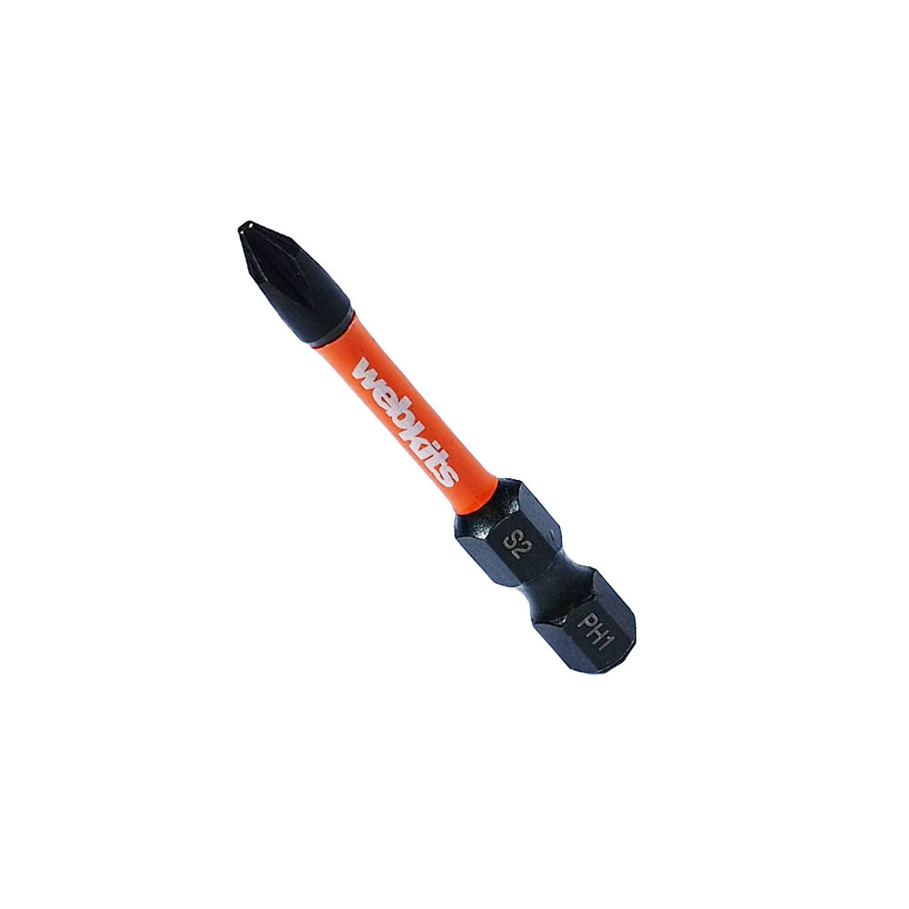 Bits Phillips 50mm PH1 de Impacto Imantado 1 Peça Webkits - Brocas-e-Pontas