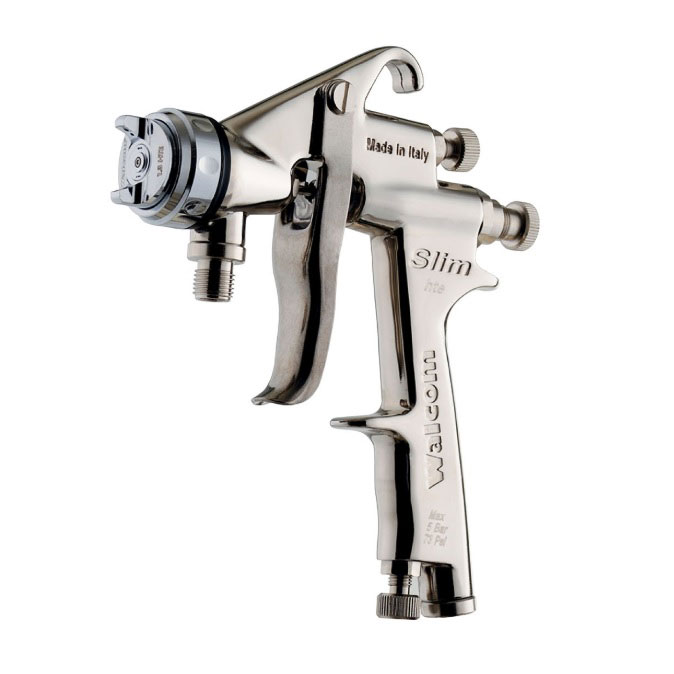 Pistola Walcom Slim HTE 1.7 mm pressão, para tanque ou bomba de diafragma - Tanque-de-pressão