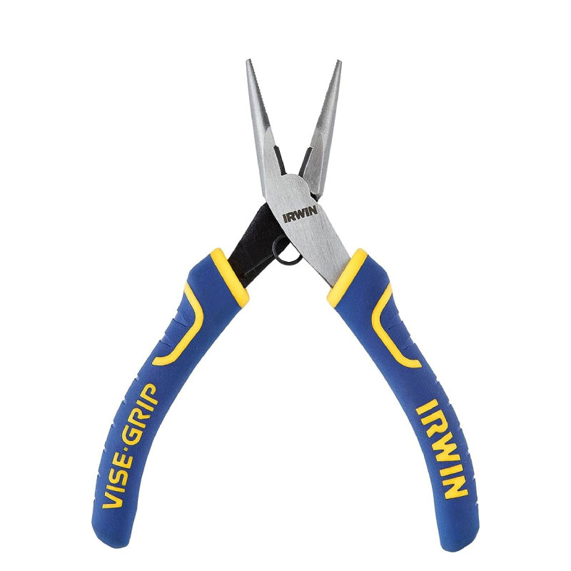 Mini Alicate bico longo reto com mola 5.1/4pol.135mm Irwin Vise Grip  - Irwin