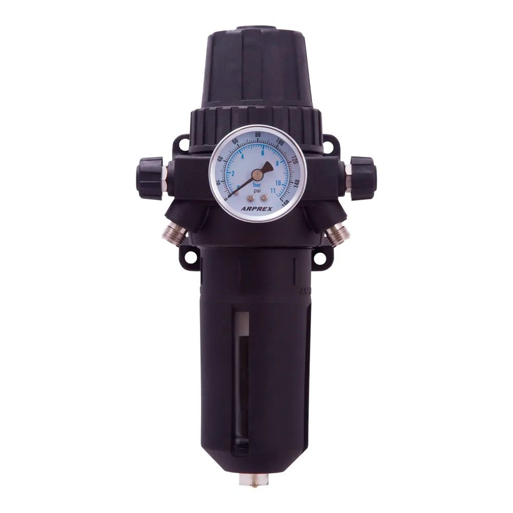 Filtro Arprex Centurium X - 2 saídas 1/4 com regulador -  Entrada 1/2 Fêmea e 1/4 Macho - Filtrosmanômetros