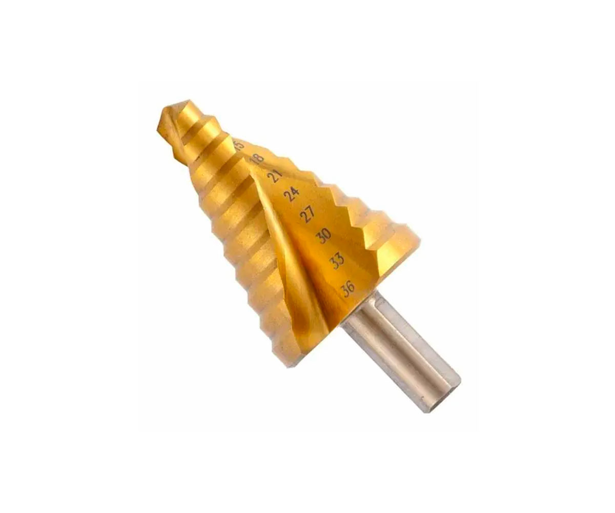 Broca Escalonada Espiral Profissional HSS para Metal 9 a 36mm MTX  - Brocas-e-Pontas