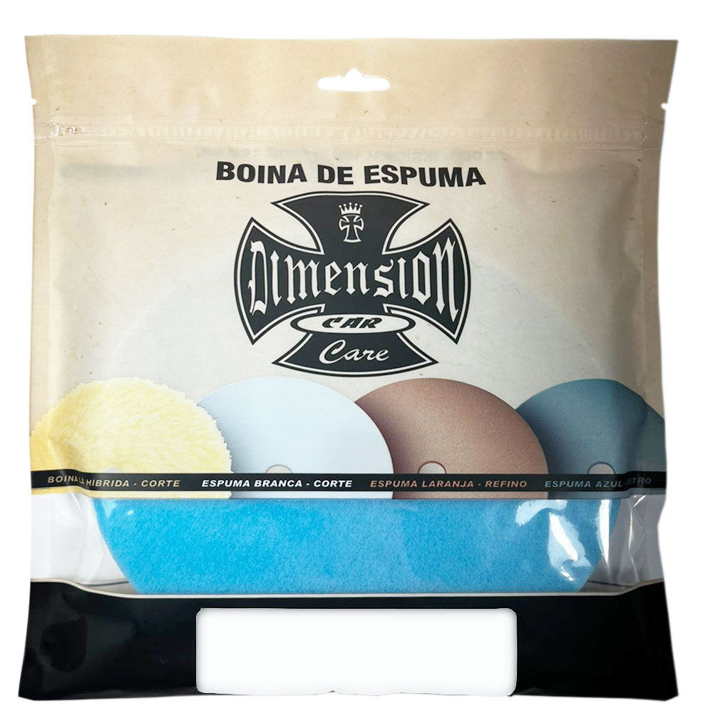 Boina Espuma Azul Lustro 6POL Para Politriz Roto Orbital - Detalhamento-automotivo