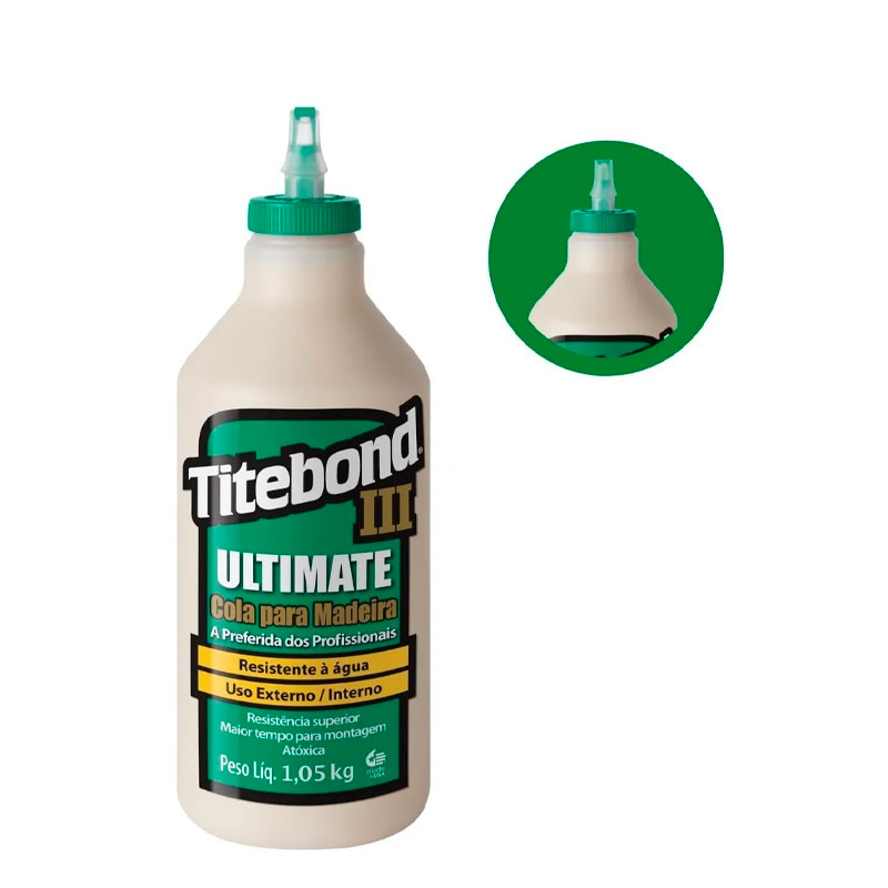 Cola para Madeira Titebond III ULTIMATE para uso externo e interno 1,05kg Resistente à água - Ferramentas