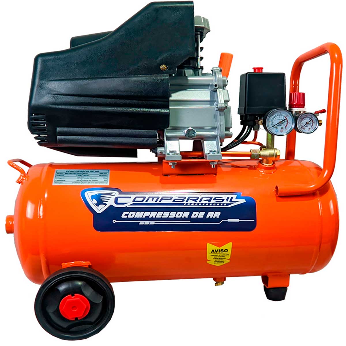 Motocompressor de Ar 25L Compbrasil 2.0HP 1500w 127v - Novidades