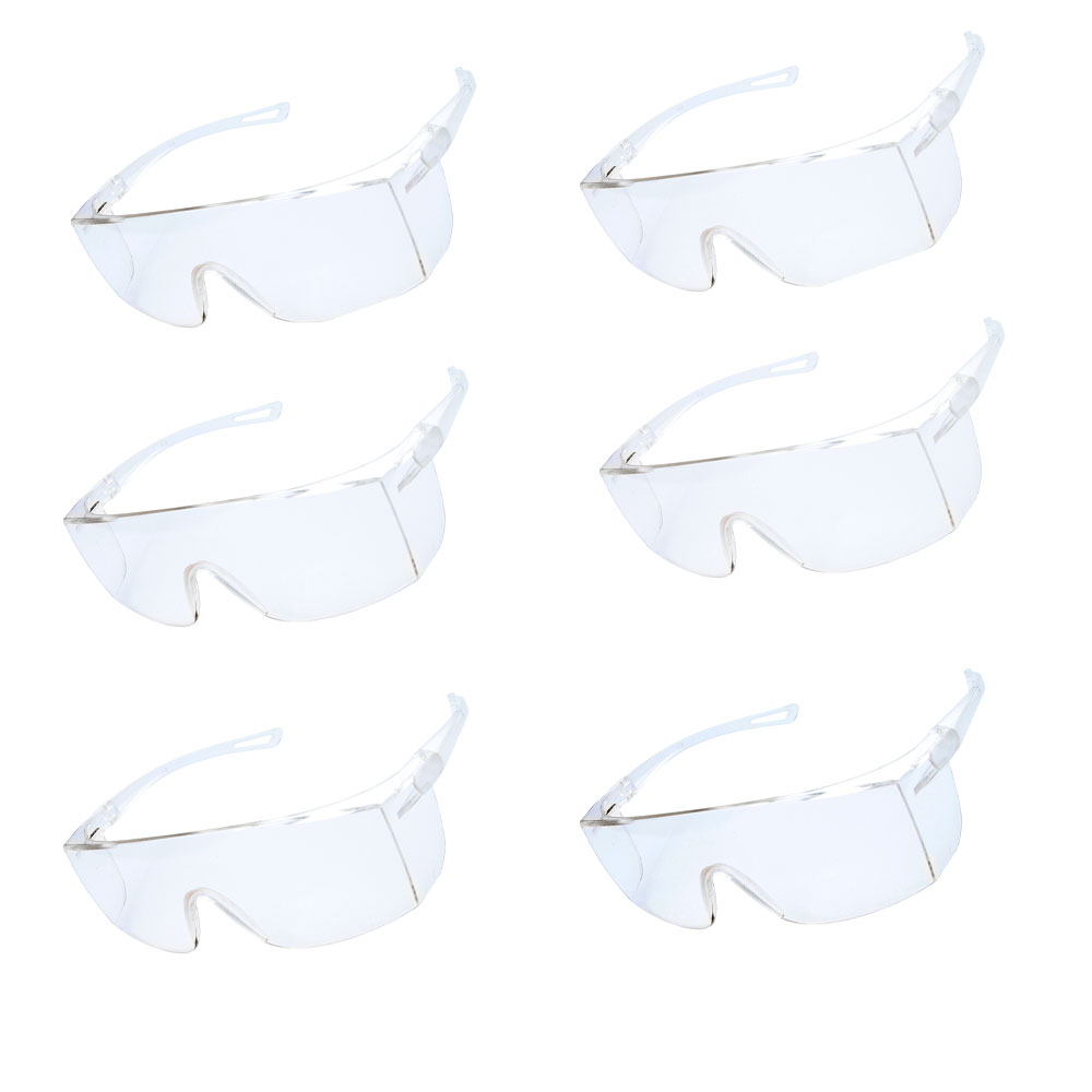 Kit 6 unidades Óculos de Proteção UV Delta Plus Sky Incolor - EPI  - EPIs