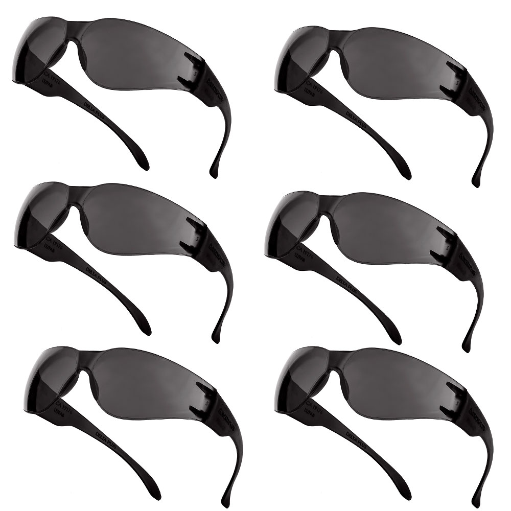 KIT 6 unidades Óculos de Proteção UV Delta Plus Summer Fume - EPI  - Outros