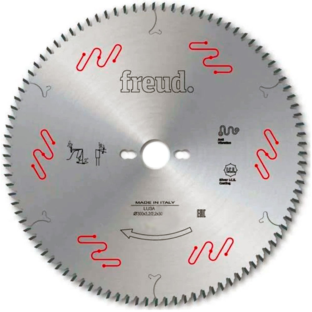 Disco de Serra Circular para MDF 250mm x 80 Dentes LU3A0200 - FREUD - FREUD