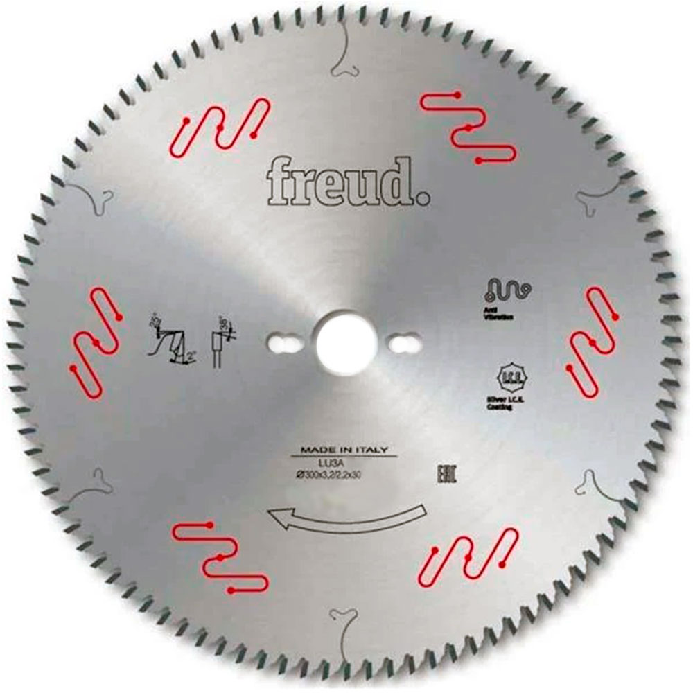 Disco de Serra Circular para MDF 250mm x 80 Dentes LU3A0200 - FREUD - FREUD