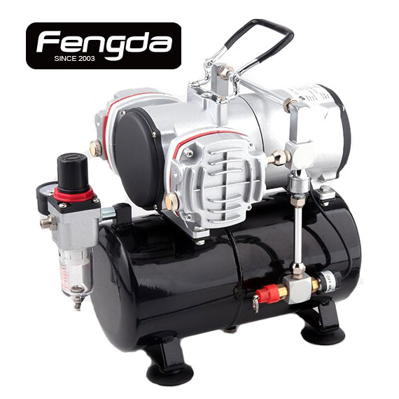 Compressor para aerografia e mini-pistolas dois cabeçotes - Compressores-em-geral