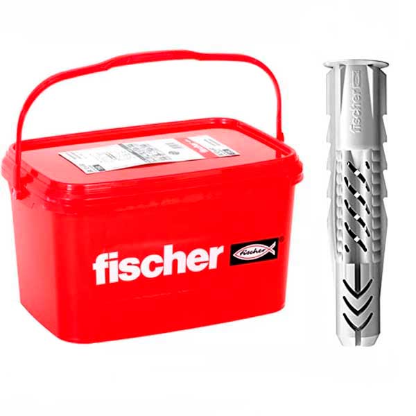 Bucha de Nylon UX 8mm Fischer Universal com Aba Balde com 1000 peças - Manuais