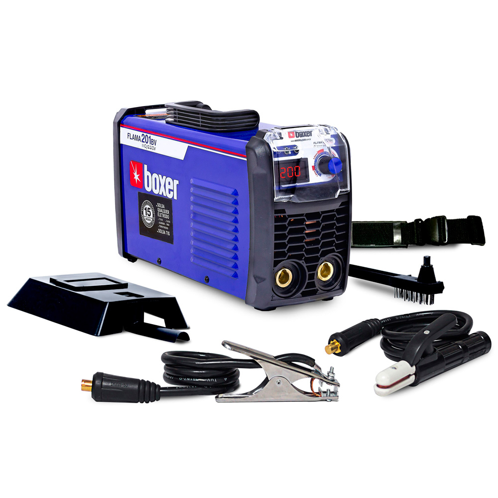 Máquina de Solda Inversora Boxer Flama 201bv - Solda eletrodos 3,25mm sem parar - BIVOLT - Ferramentas