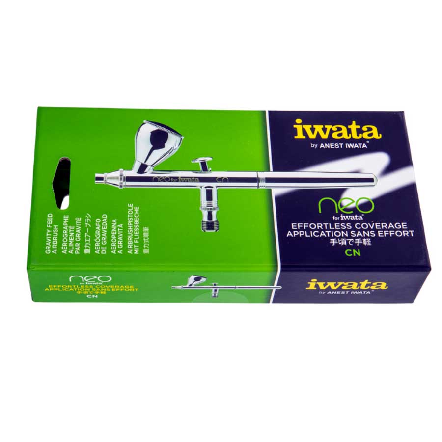Aerógrafo Neo Iwata Dupla Ação Com bico de 0,35mm Alimentação por Gravidade 