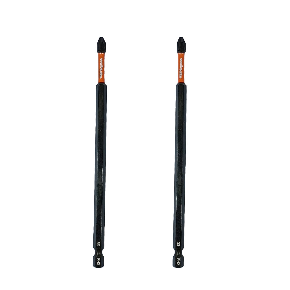 Bits Phillips 150mm PH2 de Impacto Imantado 2 Peças Webkits - Webkits