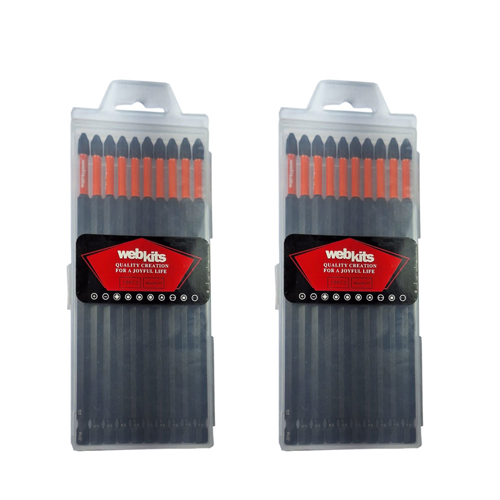 Bits Phillips 150mm PH2 de Impacto Imantado 20 Peças Webkits - Webkits