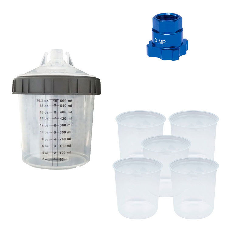 KIT SPW Webkits - 01 Caneca Completa 01 Adaptador e 05 Refil Camisa Interna - Pistolas