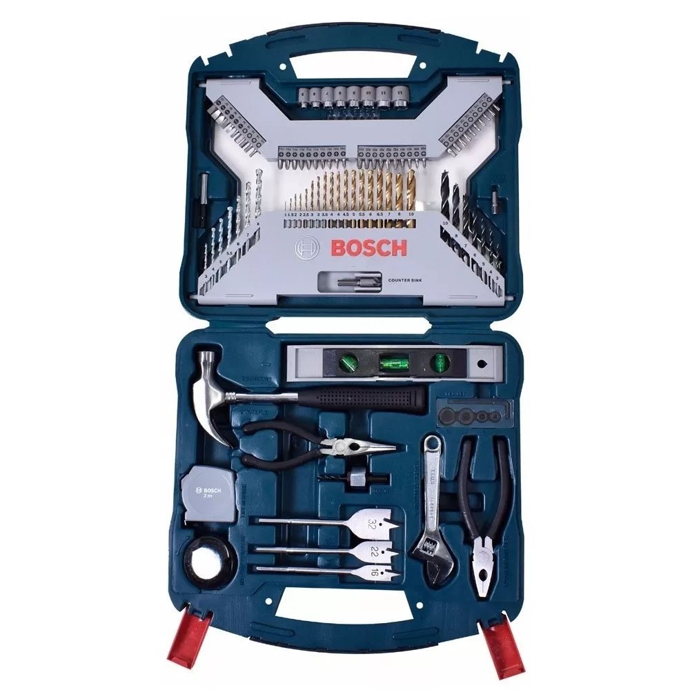 Jogo de Acessórios 103 Peças Bosch X-Line para Parafusadeira e Furadeira - Bosch