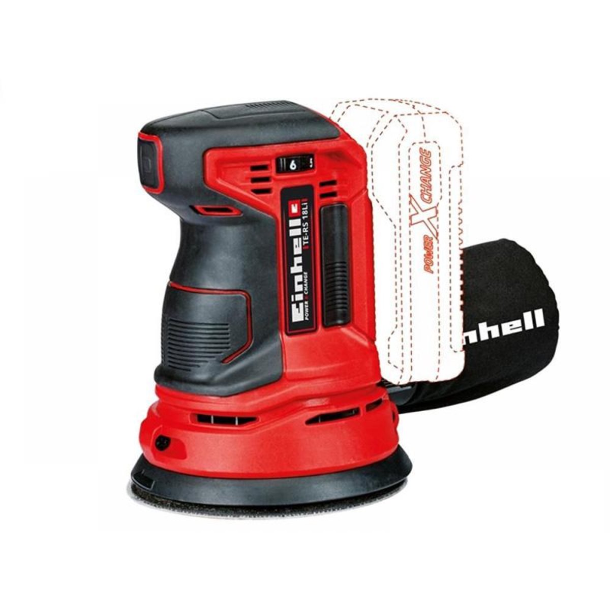 Lixadeira Roto Orbital EInhell a Bateria TE-RS 18 LI-Solo  - Lixadeiras