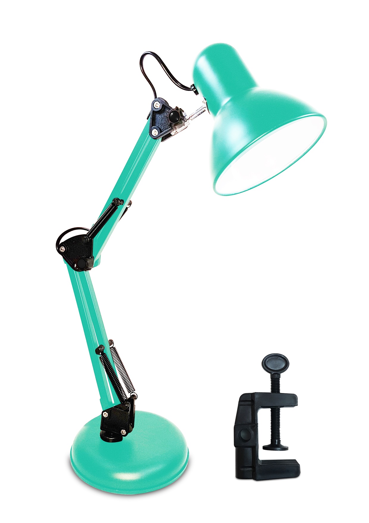 Luminária abajur articulada de mesa PIXAR MT-811 para estudo e trabalho - Verde - Iluminação