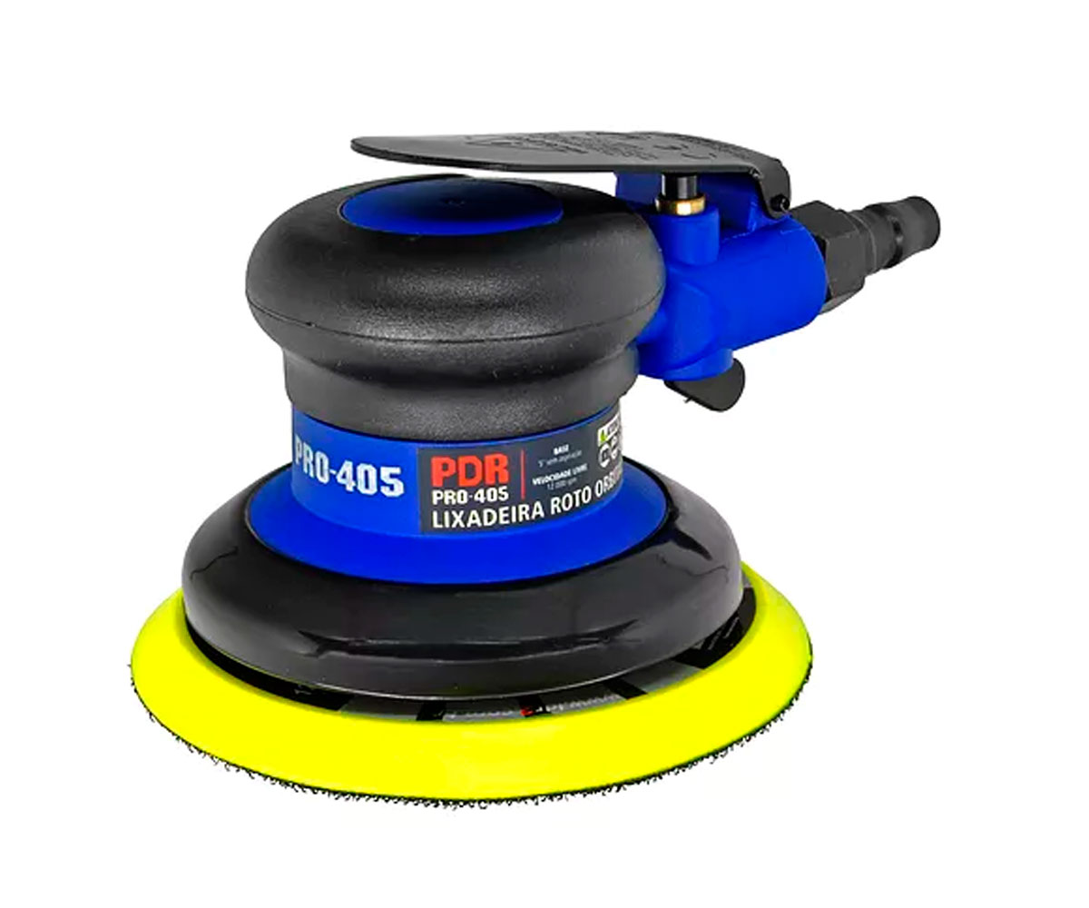 Lixadeira Pneumática PDR-LDR PRO-405 Roto Orbital 5 Polegadas 90PSI 12.000rpm - Pneumáticas