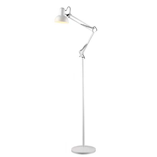 Luminária articulada abajur 930B pedestal coluna 1,9m para decoração - BRANCA - Iluminação