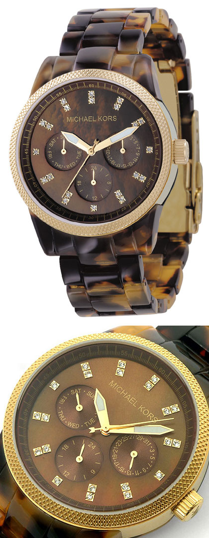 Relógio Michael Kors modelo Tartaruga com Svarovski - Relógios