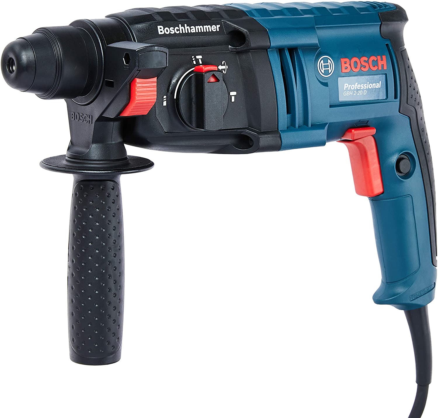 Martelete Perfurador Rompedor Bosch GBH 2-20 D 650W 220V SDS PLUS - FuradeiraMartelete