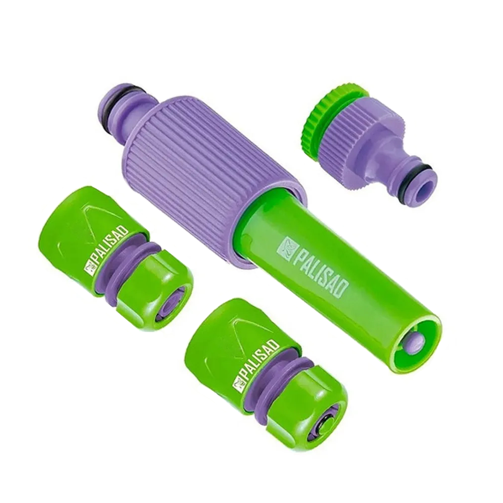 Kit engate rápido para mangueira de jardim 3/4pol. 4 peças Palisad - Promoções