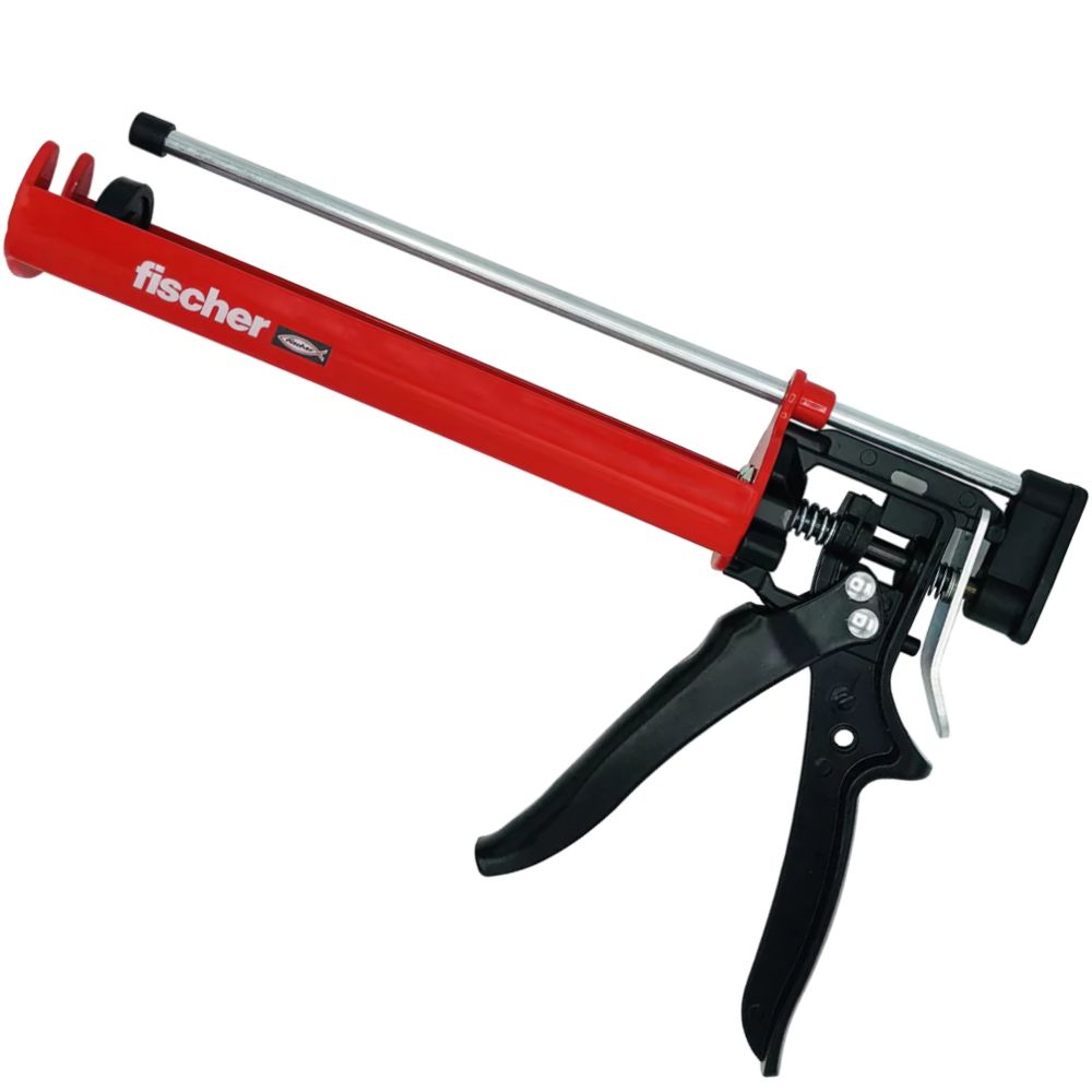 Aplicador Fischer para Chumbador Químico e Selantes até 390ml Metal reforçado - Fixação-Quimica