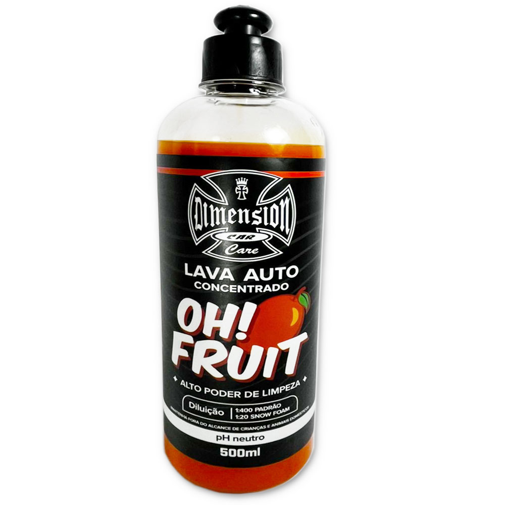 Shampoo Lava Auto Concentrado Alto poder de Limpeza OH FRUIT 500ml - Automotivas