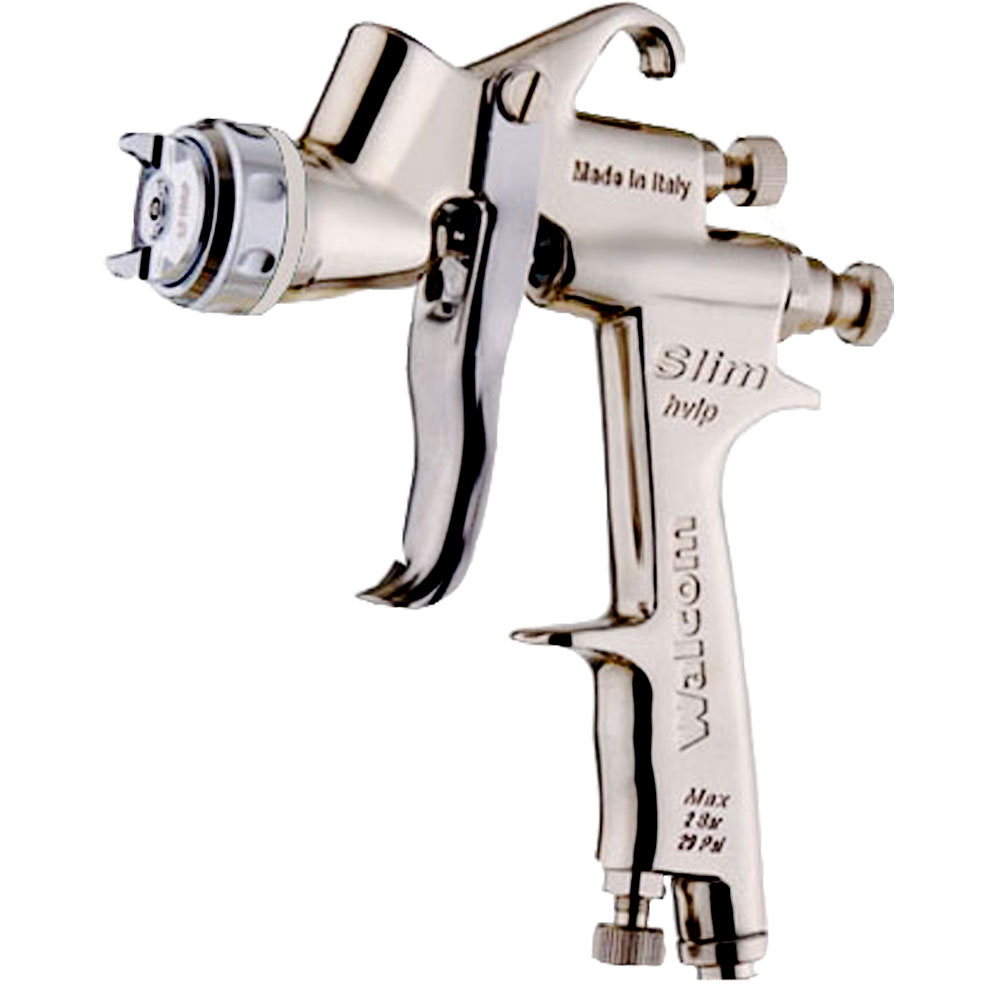 Pistola Walcom Slim HVLP 1.3 mm  com estojo, manômetro original analógico e acessórios - Pistolas-HVLP