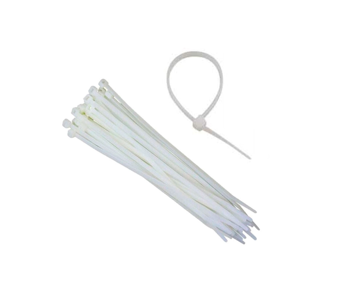 Abraçadeira de Nylon Branco 100 peças 200x3,6mm Sparta - Sparta