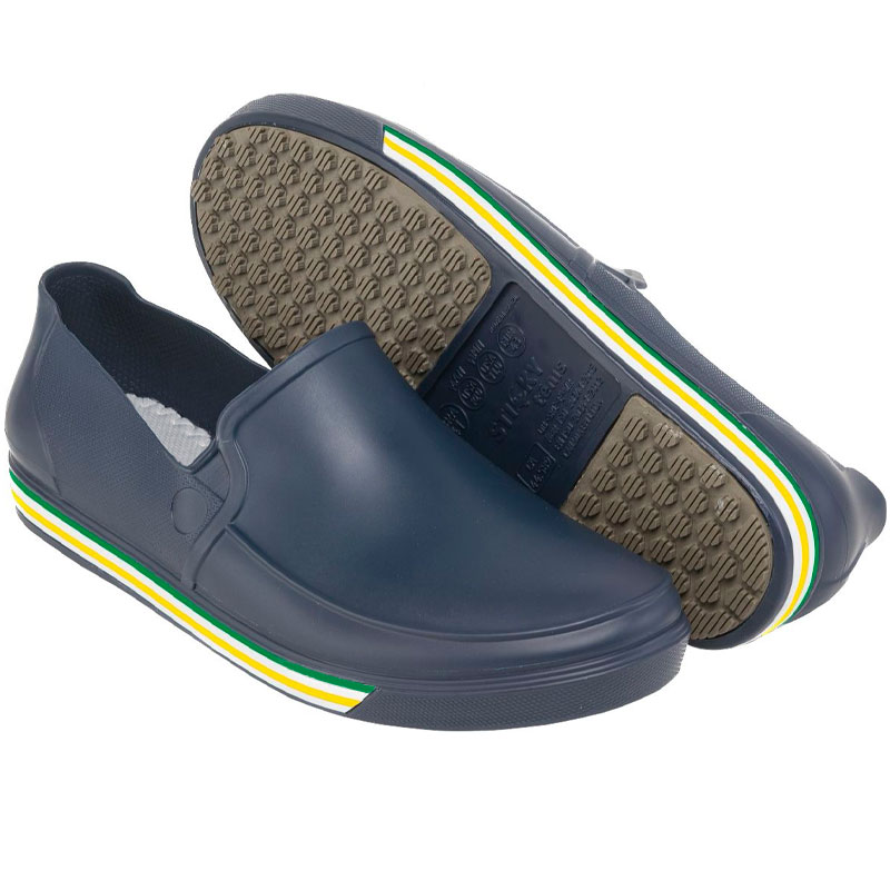 Sapato EPI Antiderrapante Impermeável Azul com fachete Brasil TAM 41 Masculino - EPIs