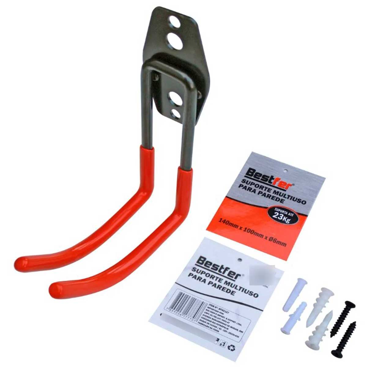 Suporte Multiuso Para Parede 140mm x 100mm 23kg - Novidades