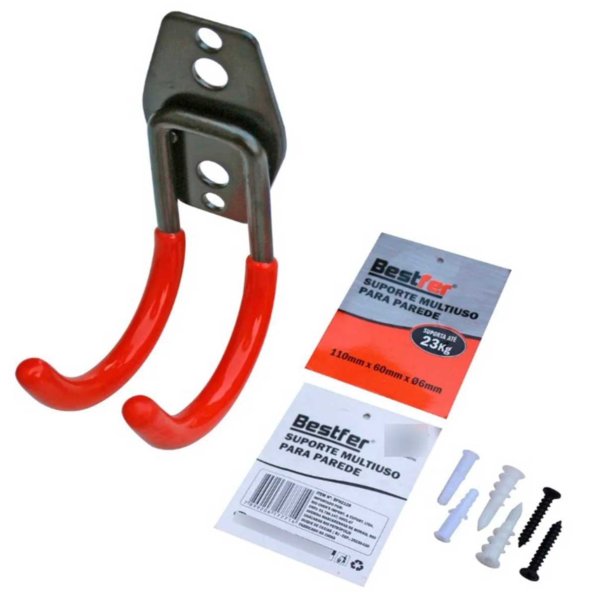 Suporte Multiuso Para Parede 110mm x 60mm 23kg - Novidades