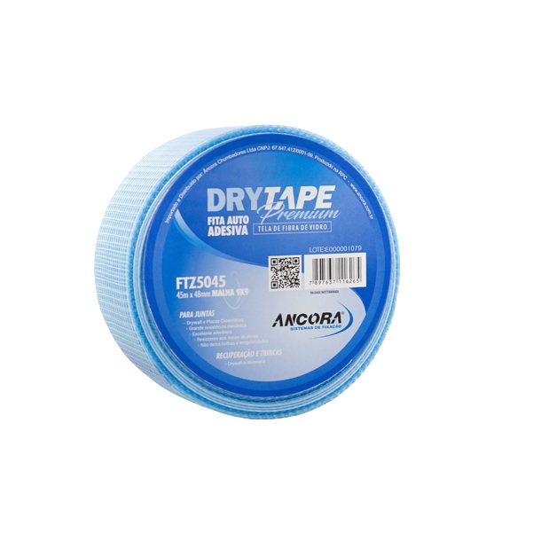 Fita Telada Azul Drywall DRYTAPE Premium Autoadesiva 45m x 48mm Ancora - Outros