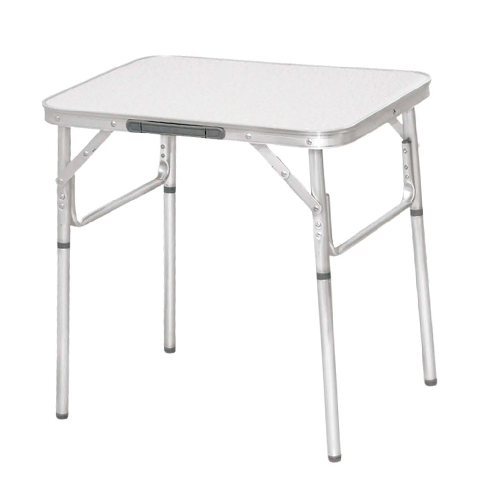 Mesa Dobrável Portátil de Alumínio com Tampo em MDF 60x45cm e ajuste de altura - Novidades