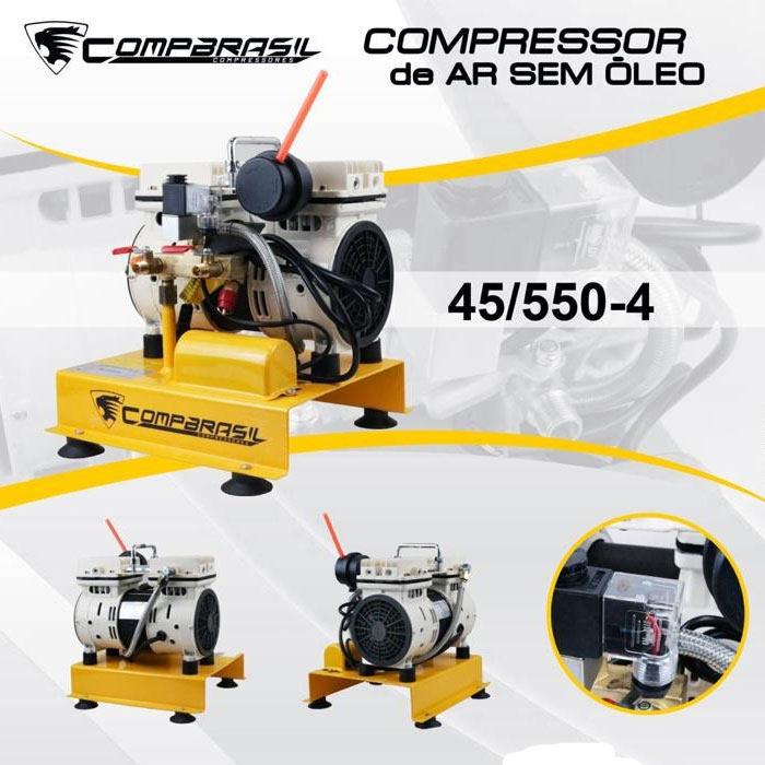 Compressor de Ar Direto Silencioso Para Poço 550w 220v USK  - Compressores