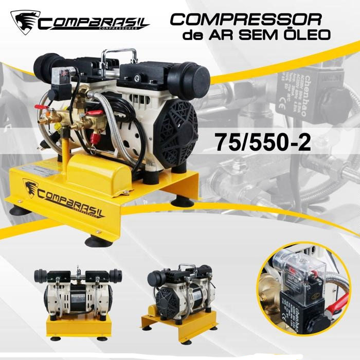 Compressor de Ar Direto Silencioso Para Poço - Mais potente - 800w 220v USK  - Compressores