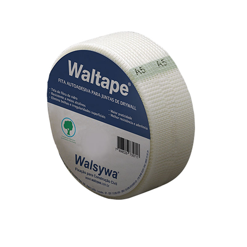 Fita Telada Drywall Autoadesiva Waltape 90m x 48mm  - Walsywa
