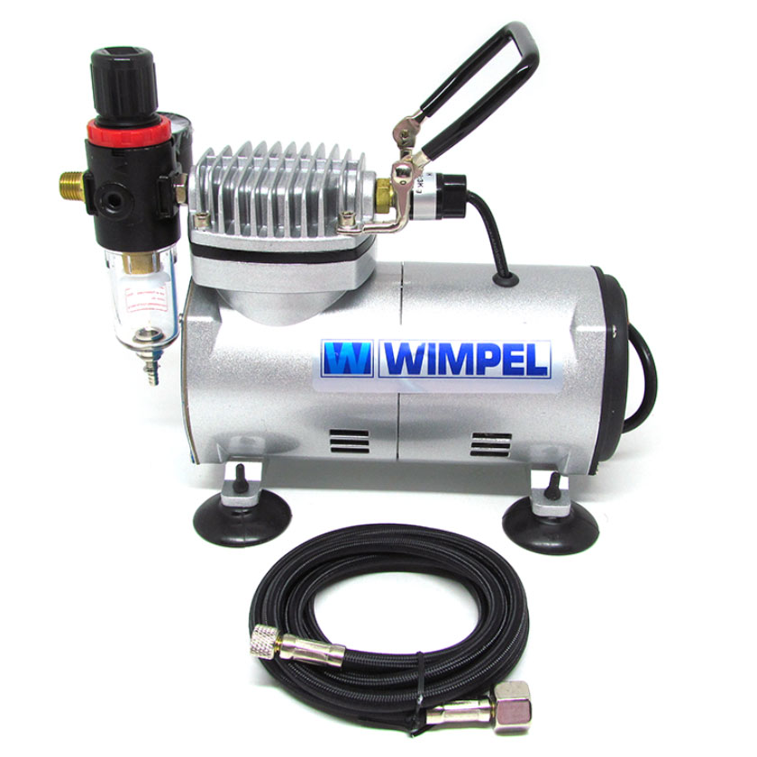 Compressor para aerografia Wimpel Comp-1 compacto e silencioso - BIVOLT - Wimpel