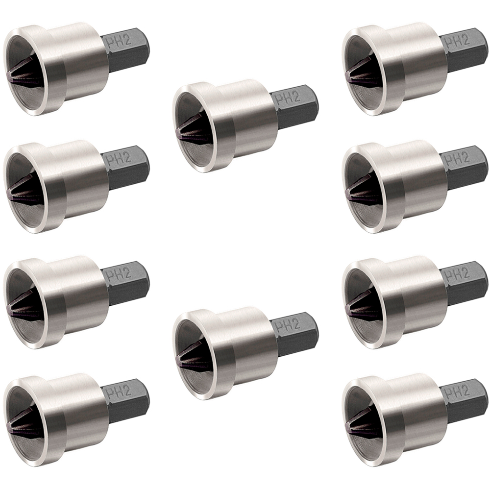 KIT 10 Ponteiras e Bits Phillips com Limitador NR 02 25mm PPHL - Brocas-e-Pontas