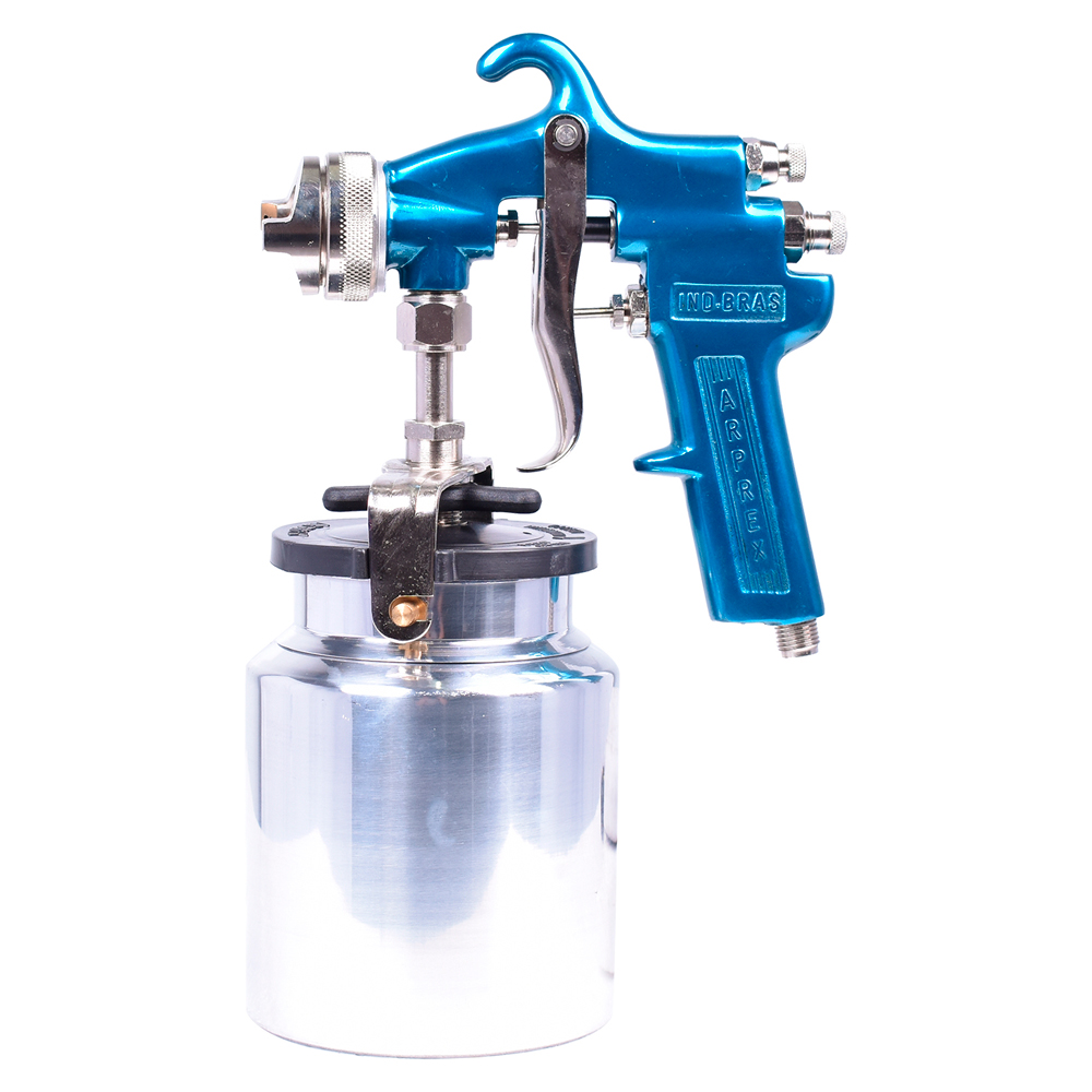 Pistola de Pintura Sucção Modelo1 Alta Produção 850ml Bico 1,8 mm - Pistolas-Sucção