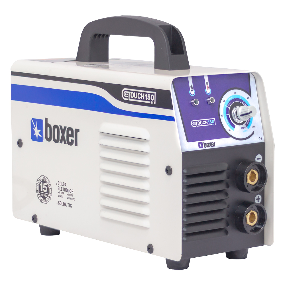 Inversora de Solda Profissional Boxer Touch 150 140A Bivolt - Faz TIG