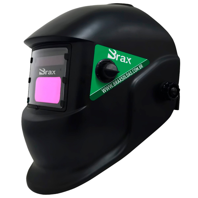 Máscara de Solda Escurecimento Automático com Regulagem 9-13 - Brax Soldas
