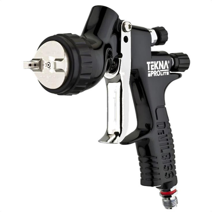 Pistola de Pintura Profissional Devilbiss TEKNA PROLITE 1.3 mm e 1.4 mm caneca gravidade - Devilbiss