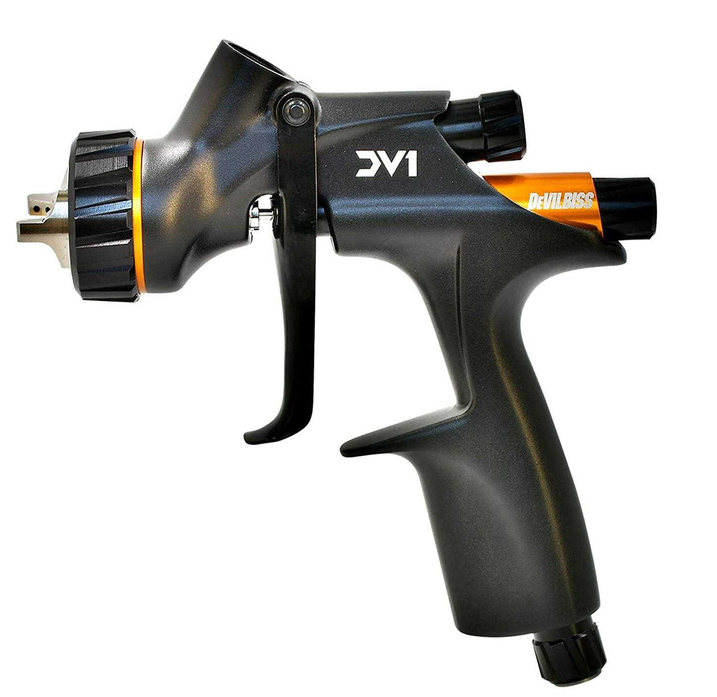 Pistola de Pintura Profissional DeVilbiss DV1-C Clearcoat própria para Verniz sem manômetro digital - Pistolas-HVLP