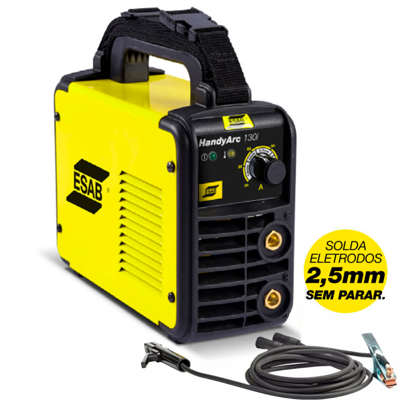 Maquina Inversora de Solda ESAB HandyArc 130i - MMA 130 Amperes 127 Volts - Inversoras-