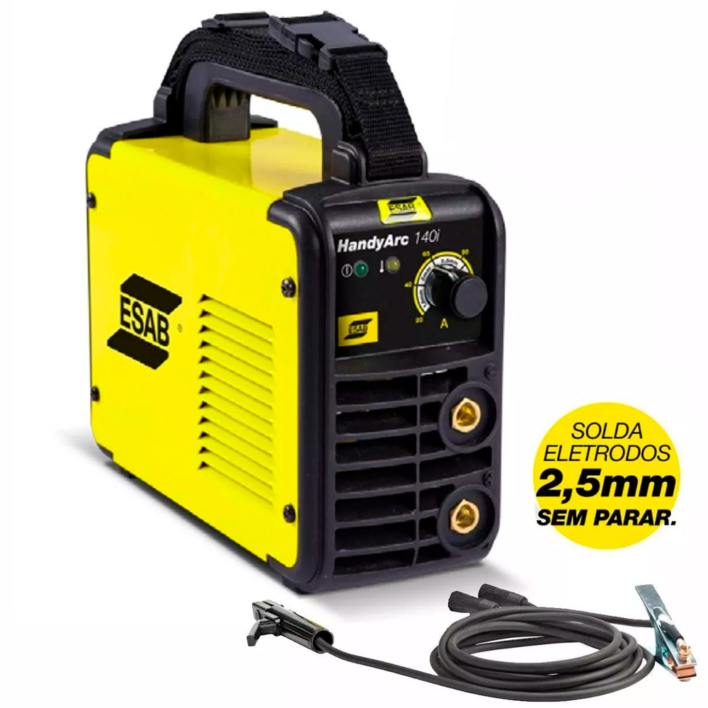 Maquina Inversora de Solda ESAB HandyArc 140i - MMA 140 amperes 220 Volts - Inversoras-