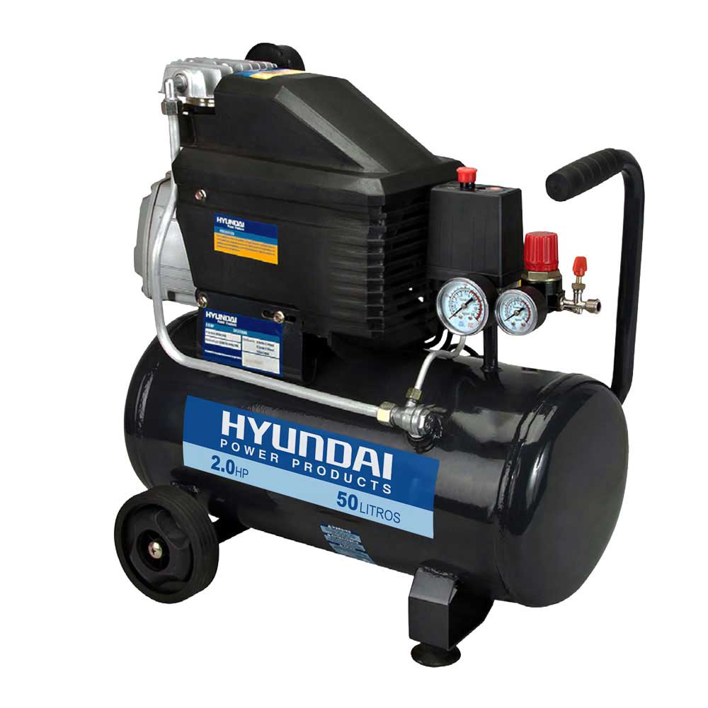 Compressor Hyundai 7PCM(Pés) tanque de 50 litros 220V - Compressores-em-geral