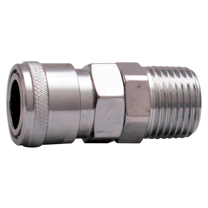 Engate Rosca Macho 1/4 polegadas Niquelado - Arcom - Acessórios